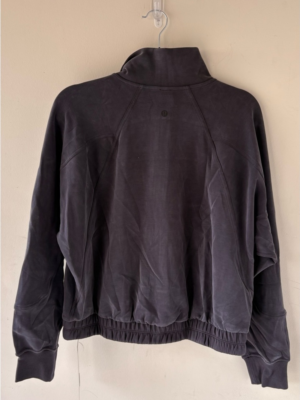 lululemon brushed softstreme funnel neck zip up Charcoal NWT Jacket SIZE 8 - Picture 8 of 8